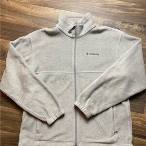 Columbia Light Gray Fleece Jacket